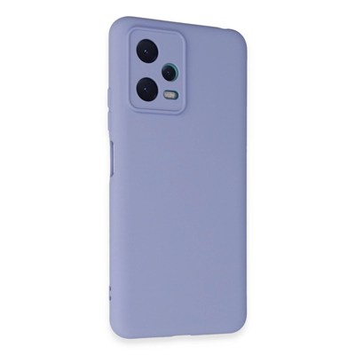 Mey İthalat®   Redmi Note 12 5G Kılıf Nano içi Kadife Silikon - Lila