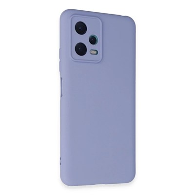 Mey İthalat®   Redmi Note 12 5G Kılıf Nano içi Kadife Silikon - Lila