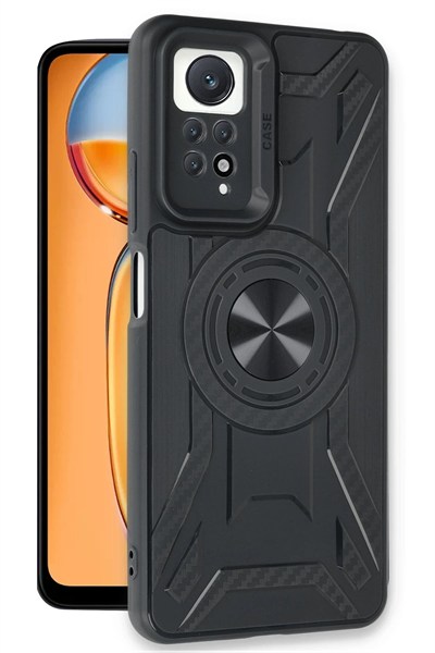 Mey İthalat®   Redmi Note 12 Pro 4G Kılıf Lincoln Silikon - Siyah