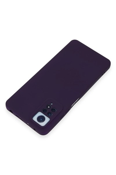 Mey İthalat®   Redmi Note 12 Pro 4G Kılıf Nano içi Kadife Silikon - Mor