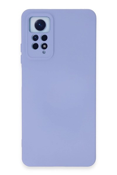 Mey İthalat®   Redmi Note 12 Pro 4G Kılıf Nano içi Kadife Silikon - Lila