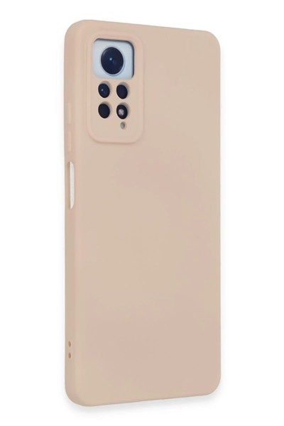 Mey İthalat®   Redmi Note 12 Pro 4G Kılıf Nano içi Kadife Silikon - Pudra