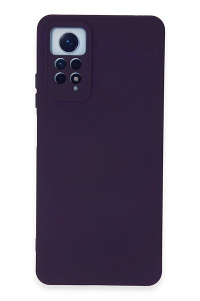Mey İthalat®   Redmi Note 12 Pro 4G Kılıf Nano içi Kadife Silikon - Mor