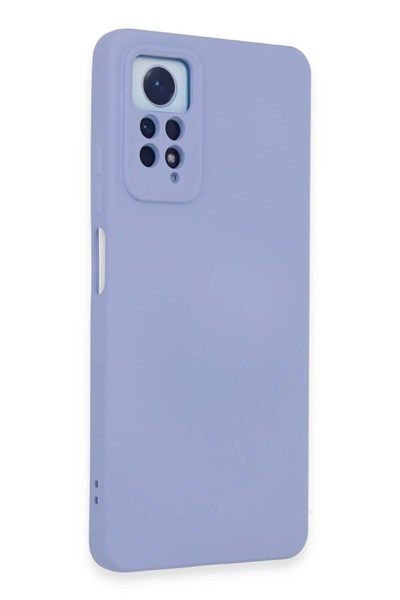 Mey İthalat®   Redmi Note 12 Pro 4G Kılıf Nano içi Kadife Silikon - Lila