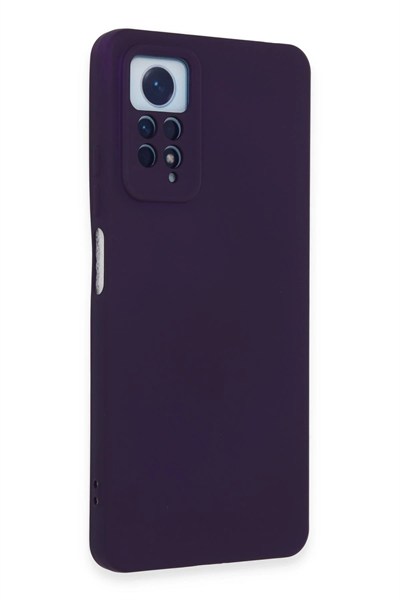 Mey İthalat®   Redmi Note 12 Pro 4G Kılıf Nano içi Kadife Silikon - Mor