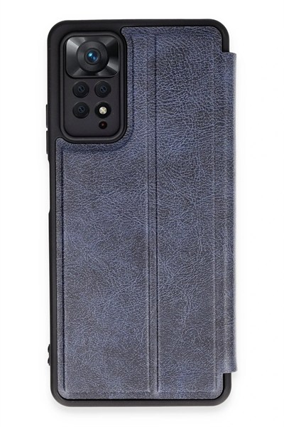 Mey İthalat®   Redmi Note 12 Pro 4G Kılıf Flip Cover - Lacivert