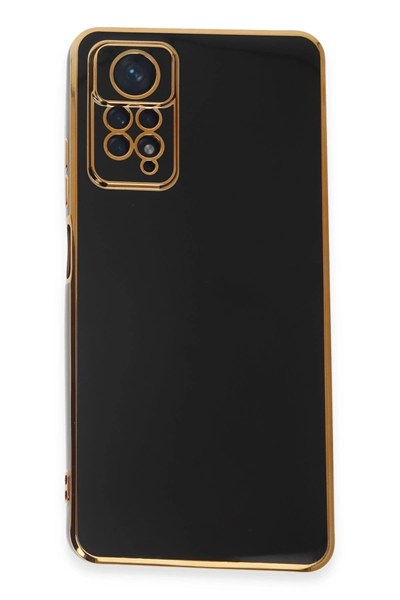 Mey İthalat®   Redmi Note 12 Pro 4G Kılıf Volet Silikon - Siyah