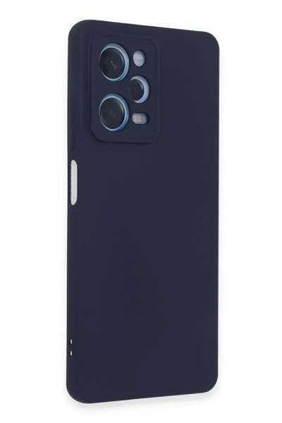 Mey İthalat®   Redmi Note 12 Pro 5G Kılıf Nano içi Kadife Silikon - Lacivert