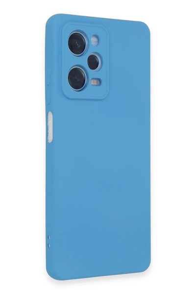 Mey İthalat®   Redmi Note 12 Pro 5G Kılıf Nano içi Kadife Silikon - Mavi