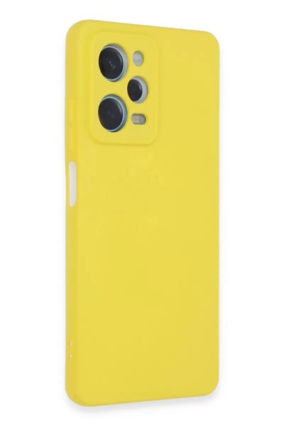 Mey İthalat®   Redmi Note 12 Pro 5G Kılıf Nano içi Kadife Silikon - Sarı