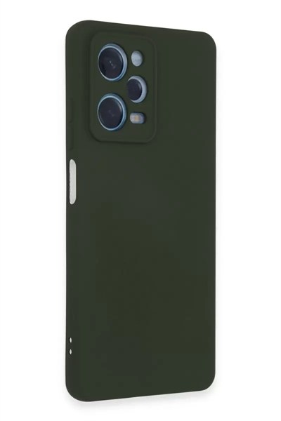 Mey İthalat®   Redmi Note 12 Pro 5G Kılıf Nano içi Kadife Silikon - Koyu Yeşil