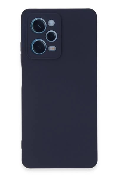 Mey İthalat®   Redmi Note 12 Pro 5G Kılıf Nano içi Kadife Silikon - Lacivert