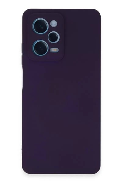 Mey İthalat®   Redmi Note 12 Pro 5G Kılıf Nano içi Kadife Silikon - Mor