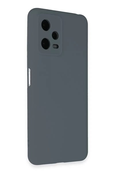 Mey İthalat®   Redmi Note 12 Pro 5G Kılıf Nano içi Kadife Silikon - Gri