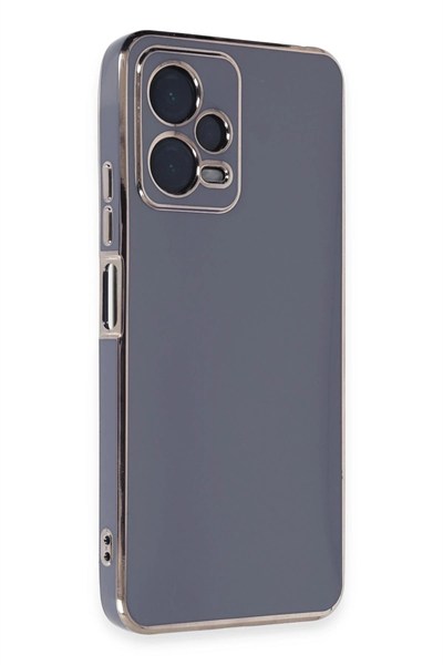 Mey İthalat®   Redmi Note 12 Pro Plus Kılıf Volet Silikon - Mavi