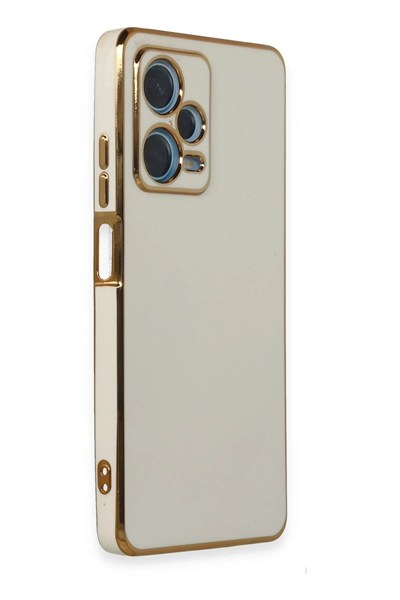 Mey İthalat®   Redmi Note 12 Pro Plus Kılıf Volet Silikon - Beyaz