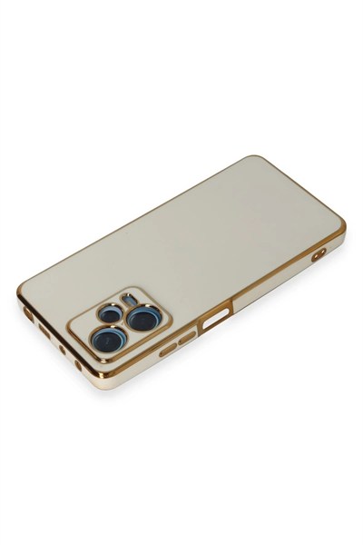 Mey İthalat®   Redmi Note 12 Pro Plus Kılıf Volet Silikon - Beyaz