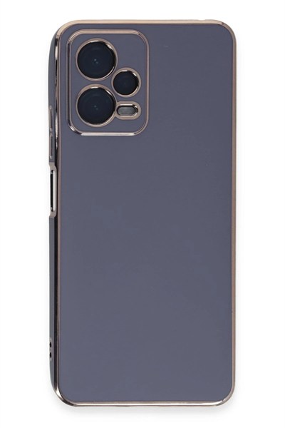 Mey İthalat®   Redmi Note 12 Pro Plus Kılıf Volet Silikon - Mavi