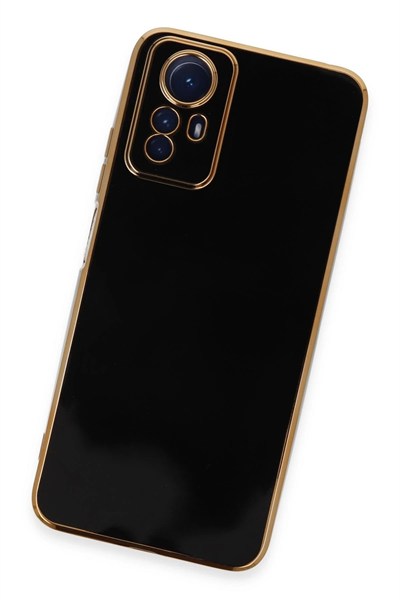 Mey İthalat®   Redmi Note 12S Kılıf Volet Silikon - Siyah