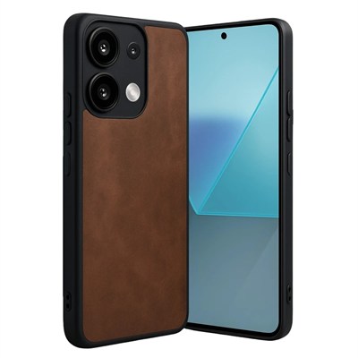 Mey İthalat®   Redmi Note 13 4G Kılıf Aras Deri Kapak - Taba