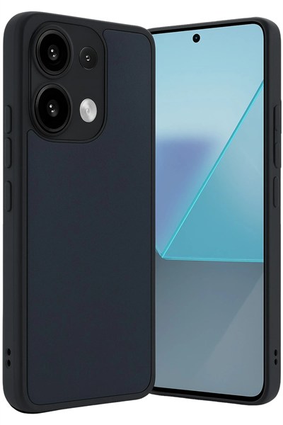 Mey İthalat®   Redmi Note 13 4G Kılıf Aras Deri Kapak - Lacivert