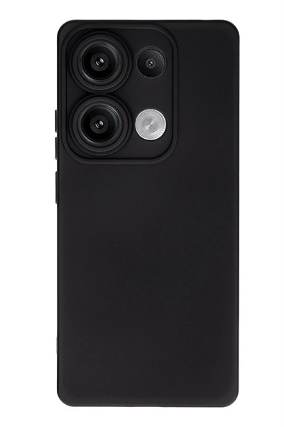 Mey İthalat®   Redmi Note 13 4G Kılıf Nano içi Kadife Silikon - Siyah