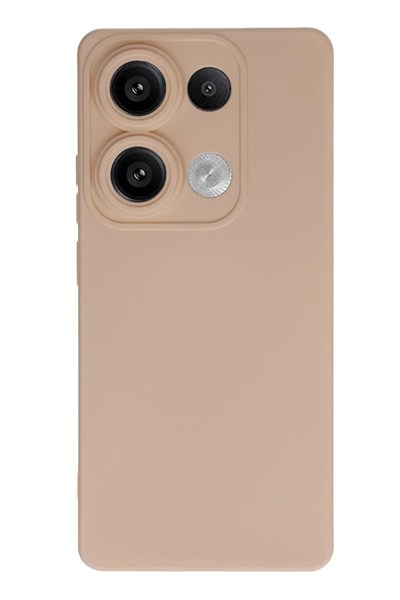 Mey İthalat®   Redmi Note 13 4G Kılıf Nano içi Kadife Silikon - Pudra