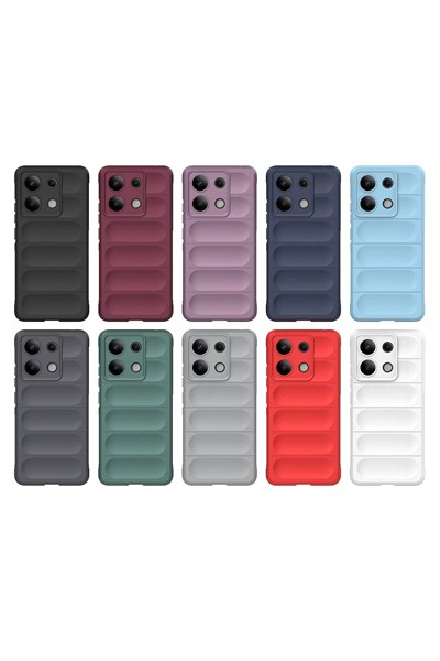 Mey İthalat®   Redmi Note 13 4G Kılıf Optimum Silikon - Krem