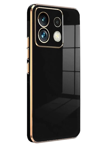 Mey İthalat®   Redmi Note 13 4G Kılıf Volet Silikon - Siyah