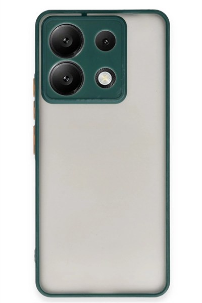 Mey İthalat®   Redmi Note 13 5G Kılıf Montreal Silikon Kapak - Yeşil