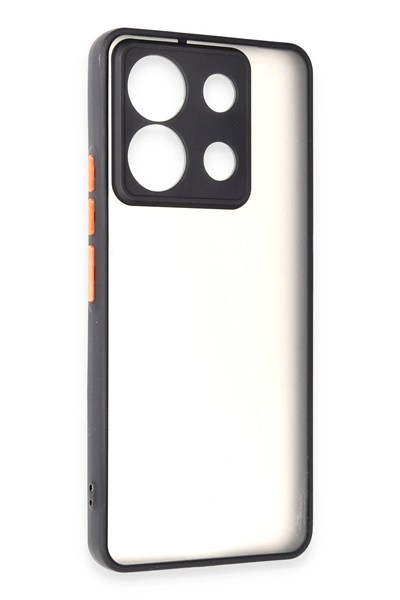 Mey İthalat®   Redmi Note 13 5G Kılıf Montreal Silikon Kapak - Siyah