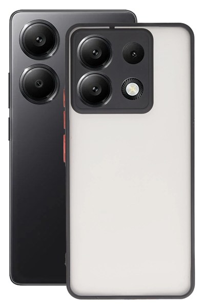 Mey İthalat®   Redmi Note 13 5G Kılıf Montreal Silikon Kapak - Kırmızı