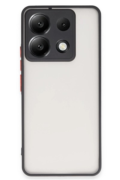 Mey İthalat®   Redmi Note 13 5G Kılıf Montreal Silikon Kapak - Siyah