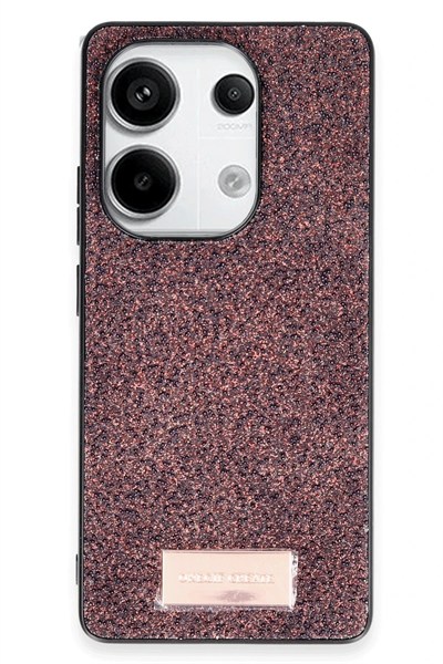 Mey İthalat®   Redmi Note 13 Pro 4G Bright Simli Kapak - Derin Mor