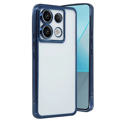 Mey İthalat®   Redmi Note 13 Pro 4G Kılıf  Lensli Silikon - Lacivert