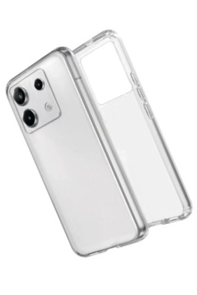 Mey İthalat®   Redmi Note 13 Pro 4G Kılıf Lüx Şeffaf Silikon