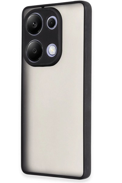 Mey İthalat®   Redmi Note 13 Pro 4G Kılıf Montreal Silikon Kapak - Siyah