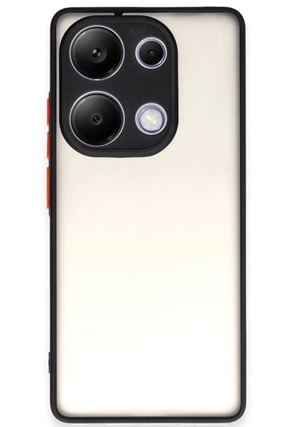 Mey İthalat®   Redmi Note 13 Pro 4G Kılıf Montreal Silikon Kapak - Siyah