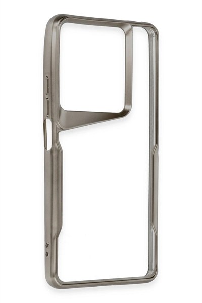 Mey İthalat®   Redmi Note 13 Pro 4G Kılıf Boyi Silikon Kapak - Titan Gri