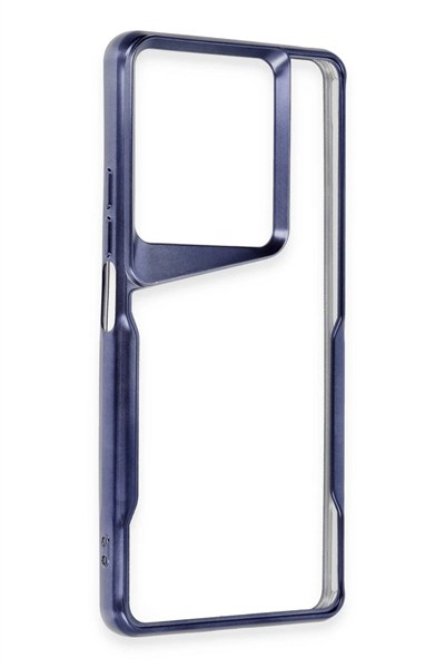 Mey İthalat®   Redmi Note 13 Pro 4G Kılıf Boyi Silikon Kapak - Lacivert