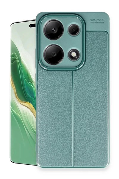 Mey İthalat®   Redmi Note 13 Pro 4G Kılıf Auto Focus Kapak - Koyu Yeşil