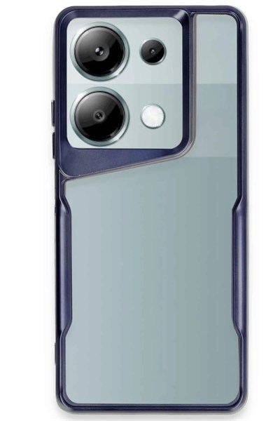 Mey İthalat®   Redmi Note 13 Pro 4G Kılıf Boyi Silikon Kapak - Lacivert