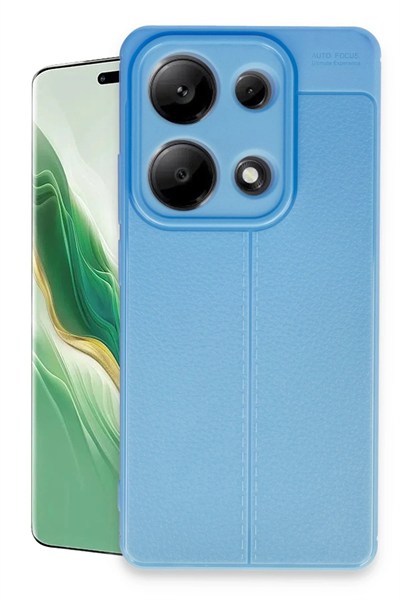 Mey İthalat®   Redmi Note 13 Pro 4G Kılıf Auto Focus Kapak - Mavi
