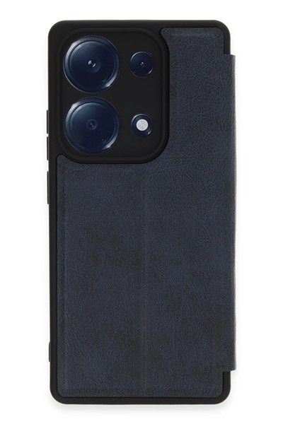 Mey İthalat®   Redmi Note 13 Pro 4G Kılıf Flip Cover - Lacivert