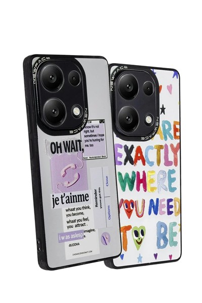Mey İthalat®   Redmi Note 13 Pro 5G Kılıf Mirror Desenli Kapak - Mirror - 5
