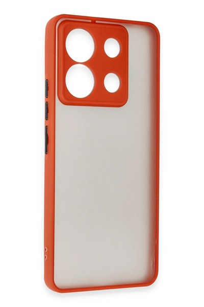 Mey İthalat®   Redmi Note 13 Pro 5G Kılıf Montreal Silikon Kapak - Kırmızı