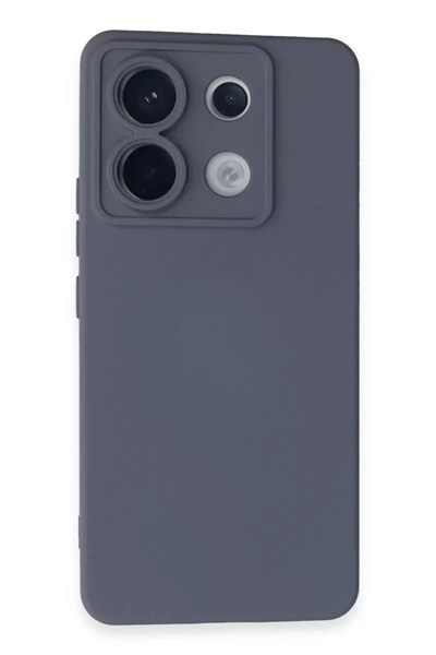 Mey İthalat®   Redmi Note 13 Pro 5G Kılıf Nano içi Kadife Silikon - Gri