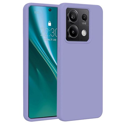 Mey İthalat®   Redmi Note 13 Pro 5G Kılıf First Silikon - Lila
