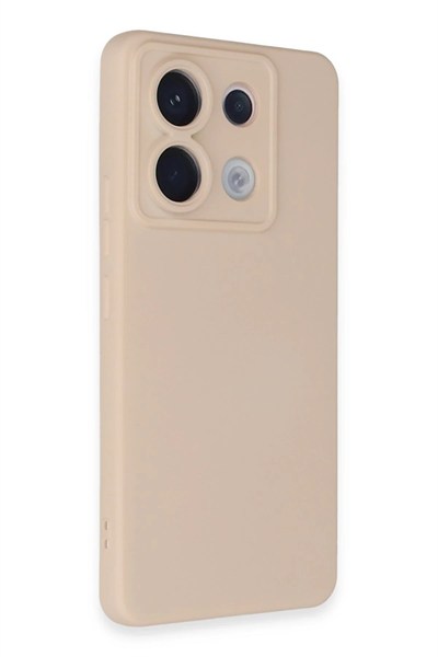 Mey İthalat®   Redmi Note 13 Pro 5G Kılıf Nano içi Kadife Silikon - Pudra
