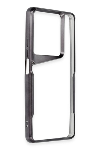 Mey İthalat®   Redmi Note 13 Pro 5G Kılıf Boyi Silikon Kapak - Siyah